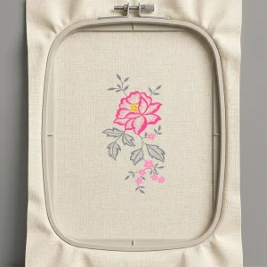 Дизайн машинной вышивки. Роза (Размер 95x178мм). Форматы: DST PES JEF VP3 EXP XXX . Стежков: 10507