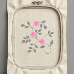 Дизайн машинной вышивки. Роза (Размер 109x108мм). Форматы: DST PES JEF VP3 EXP XXX . Стежков: 9210