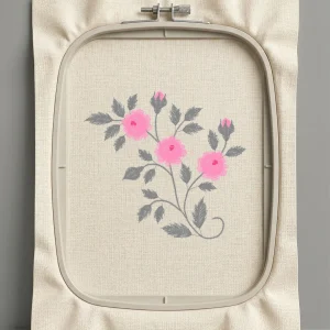 Дизайн машинной вышивки. Роза (Размер 103x94мм). Форматы: DST PES JEF VP3 EXP XXX . Стежков: 8223