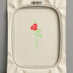 Дизайн машинной вышивки. Роза (Размер 80x225мм). Форматы: DST PES JEF VP3 EXP XXX . Стежков: 6118