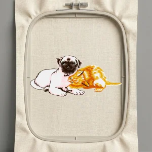 Дизайн машинной вышивки. Животные (Размер 96x42мм). Форматы: DST PES JEF VP3 EXP XXX . Стежков: 6575