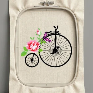 Дизайн машинной вышивки. Роза (Размер 90x73мм). Форматы: DST PES JEF VP3 EXP XXX . Стежков: 8001