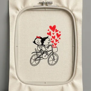 Дизайн машинной вышивки. Любовь (Размер 127x168мм). Форматы: DST PES JEF VP3 EXP XXX . Стежков: 21089