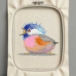 Дизайн машинной вышивки. Птицы (Размер 61x50мм). Форматы: DST PES JEF VP3 EXP XXX . Стежков: 7301