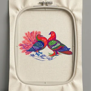 Дизайн машинной вышивки. Птицы (Размер 124x70мм). Форматы: DST PES JEF VP3 EXP XXX . Стежков: 17042