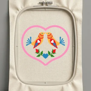 Дизайн машинной вышивки. Птицы (Размер 109x92мм). Форматы: DST PES JEF VP3 EXP XXX . Стежков: 7313