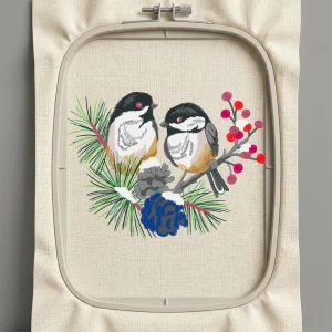 Дизайн машинной вышивки. Птицы (Размер 118x88мм). Форматы: DST PES JEF VP3 EXP XXX . Стежков: 18838