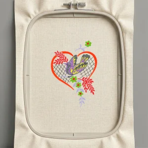 Дизайн машинной вышивки. Птицы (Размер 72x103мм). Форматы: DST PES JEF VP3 EXP XXX . Стежков: 7663