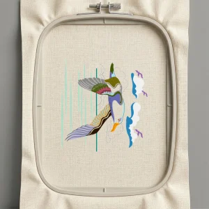 Дизайн машинной вышивки. Птицы (Размер 198x215мм). Форматы: DST PES JEF VP3 EXP XXX . Стежков: 34631