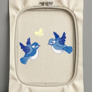 Дизайн машинной вышивки. Птицы (Размер 113x78мм). Форматы: DST PES JEF VP3 EXP XXX . Стежков: 10245