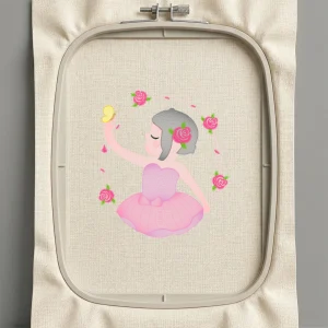 Дизайн машинной вышивки. Роза (Размер 138x156мм). Форматы: DST PES JEF VP3 EXP XXX . Стежков: 16426