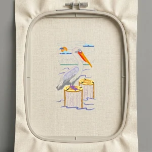 Дизайн машинной вышивки. Птицы (Размер 147x252мм). Форматы: DST PES JEF VP3 EXP XXX . Стежков: 35468