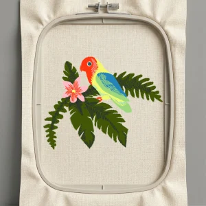 Дизайн машинной вышивки. Птицы (Размер 102x79мм). Форматы: DST PES JEF VP3 EXP XXX . Стежков: 13547