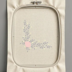 Дизайн машинной вышивки. Роза (Размер 129x129мм). Форматы: DST PES JEF VP3 EXP XXX . Стежков: 6465