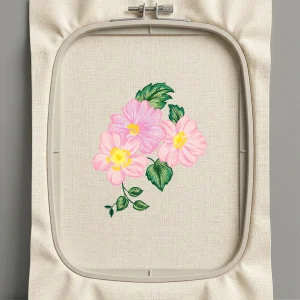 Дизайн машинной вышивки. Роза (Размер 119x140мм). Форматы: DST PES JEF VP3 EXP XXX . Стежков: 19703