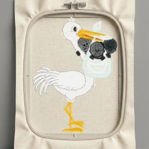 Дизайн машинной вышивки. Птицы (Размер 75x102мм). Форматы: DST PES JEF VP3 EXP XXX . Стежков: 10239