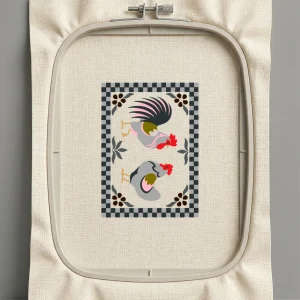 Дизайн машинной вышивки. Птицы (Размер 149x206мм). Форматы: DST PES JEF VP3 EXP XXX . Стежков: 65669