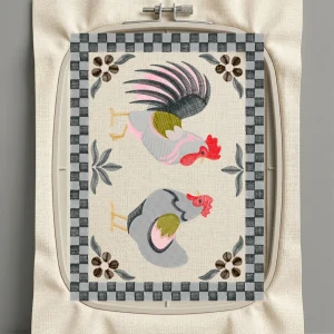 Дизайн машинной вышивки. Птицы (Размер 123x170мм). Форматы: DST PES JEF VP3 EXP XXX . Стежков: 50223