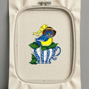 Дизайн машинной вышивки. Птицы (Размер 68x83мм). Форматы: DST PES JEF VP3 EXP XXX . Стежков: 13834