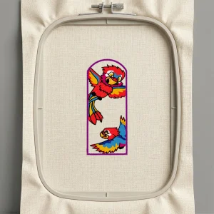 Дизайн машинной вышивки. Птицы (Размер 69x161мм). Форматы: DST PES JEF VP3 EXP XXX . Стежков: 27443