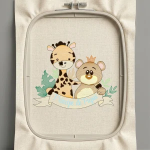 Дизайн машинной вышивки. Животные (Размер 159x129мм). Форматы: DST PES JEF VP3 EXP XXX . Стежков: 16872