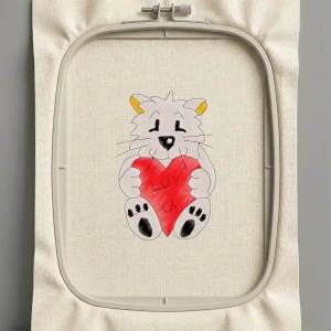 Дизайн машинной вышивки. Любовь (Размер 119x176мм). Форматы: DST PES JEF VP3 EXP XXX . Стежков: 26155