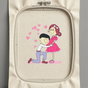 Дизайн машинной вышивки. Любовь (Размер 89x99мм). Форматы: DST PES JEF VP3 EXP XXX . Стежков: 14639