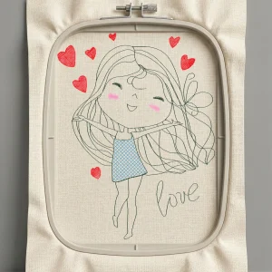 Дизайн машинной вышивки. Любовь (Размер 106x139мм). Форматы: DST PES JEF VP3 EXP XXX . Стежков: 8320