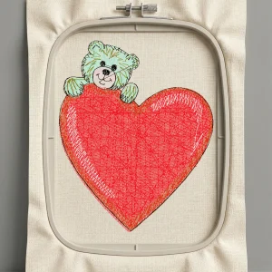 Дизайн машинной вышивки. Любовь (Размер 68x85мм). Форматы: DST PES JEF VP3 EXP XXX . Стежков: 9045