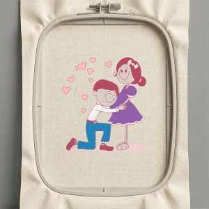 Дизайн машинной вышивки. Любовь (Размер 89x99мм). Форматы: DST PES JEF VP3 EXP XXX . Стежков: 14649