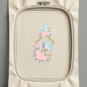 Дизайн машинной вышивки. Птицы (Размер 58x98мм). Форматы: DST PES JEF VP3 EXP XXX . Стежков: 11146