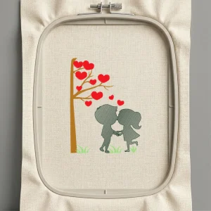 Дизайн машинной вышивки. Любовь (Размер 97x129мм). Форматы: DST PES JEF VP3 EXP XXX . Стежков: 7980