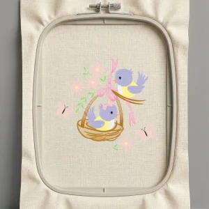 Дизайн машинной вышивки. Птицы (Размер 131x128мм). Форматы: DST PES JEF VP3 EXP XXX . Стежков: 16647