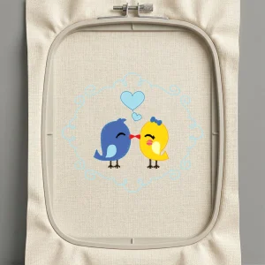 Дизайн машинной вышивки. Птицы (Размер 95x80мм). Форматы: DST PES JEF VP3 EXP XXX . Стежков: 6144