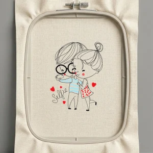 Дизайн машинной вышивки. Любовь (Размер 83x108мм). Форматы: DST PES JEF VP3 EXP XXX . Стежков: 4379