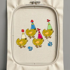 Дизайн машинной вышивки. Птицы (Размер 99x83мм). Форматы: DST PES JEF VP3 EXP XXX . Стежков: 9101