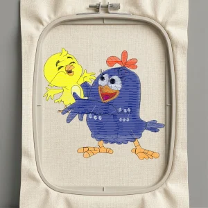 Дизайн машинной вышивки. Птицы (Размер 153x140мм). Форматы: DST PES JEF VP3 EXP XXX . Стежков: 23550