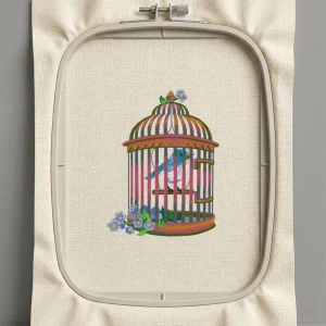 Дизайн машинной вышивки. Птицы (Размер 101x132мм). Форматы: DST PES JEF VP3 EXP XXX . Стежков: 29254