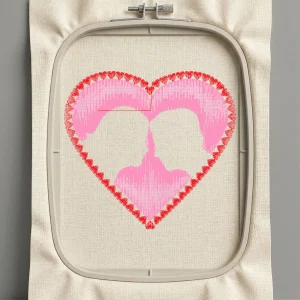 Дизайн машинной вышивки. Любовь (Размер 83x76мм). Форматы: DST PES JEF VP3 EXP XXX . Стежков: 7182