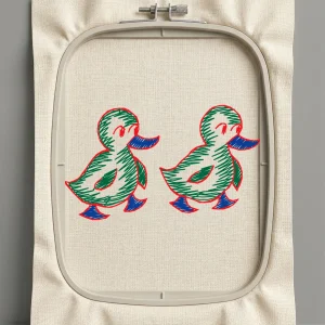 Дизайн машинной вышивки. Птицы (Размер 54x32мм). Форматы: DST PES JEF VP3 EXP XXX . Стежков: 1284