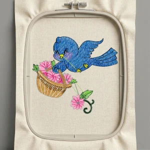 Дизайн машинной вышивки. Птицы (Размер 65x59мм). Форматы: DST PES JEF VP3 EXP XXX . Стежков: 6177