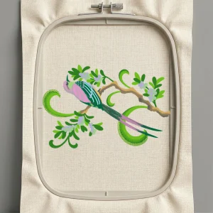 Дизайн машинной вышивки. Птицы (Размер 270x177мм). Форматы: DST PES JEF VP3 EXP XXX . Стежков: 64674