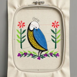 Дизайн машинной вышивки. Птицы (Размер 82x79мм). Форматы: DST PES JEF VP3 EXP XXX . Стежков: 9248