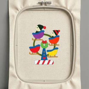 Дизайн машинной вышивки. Птицы (Размер 123x158мм). Форматы: DST PES JEF VP3 EXP XXX . Стежков: 21985