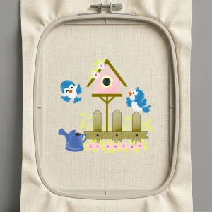 Дизайн машинной вышивки. Птицы (Размер 121x120мм). Форматы: DST PES JEF VP3 EXP XXX . Стежков: 14089