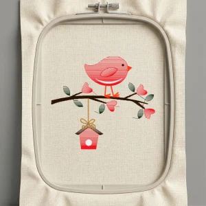 Дизайн машинной вышивки. Птицы (Размер 110x98мм). Форматы: DST PES JEF VP3 EXP XXX . Стежков: 3803