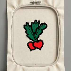 Дизайн машинной вышивки. Любовь (Размер 21x28мм). Форматы: DST PES JEF VP3 EXP XXX . Стежков: 1581