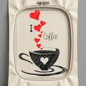 Дизайн машинной вышивки. Любовь (Размер 76x102мм). Форматы: DST PES JEF VP3 EXP XXX . Стежков: 4971