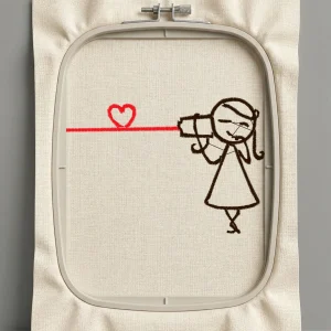 Дизайн машинной вышивки. Любовь (Размер 102x70мм). Форматы: DST PES JEF VP3 EXP XXX . Стежков: 2709