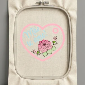 Дизайн машинной вышивки. Любовь (Размер 79x68мм). Форматы: DST PES JEF VP3 EXP XXX . Стежков: 6570